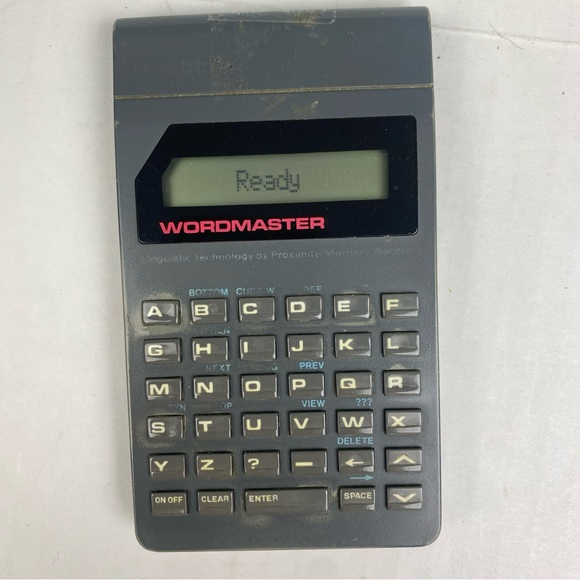 Vintage Wordmaster Model WM 1200 Electronic Dictionary Computer Handheld Retro - Picture 1 of 7